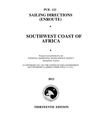 southwest coast of africa - Maritime Safety Information - National ...
