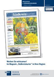 Mediadaten Südkreiskurier - MSO Medien-Service