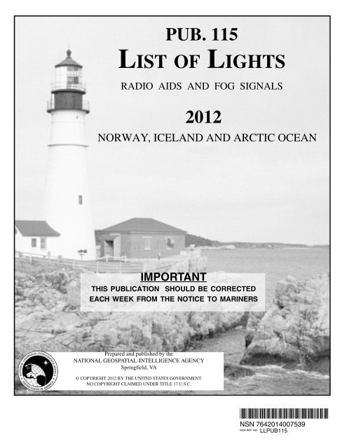LIST OF LIGHTS - Maritime Safety Information - National Geospatial ...
