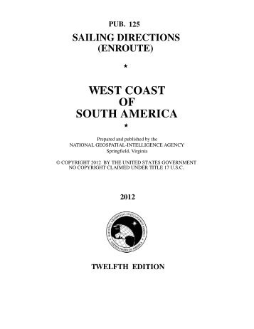 west coast of south america - Maritime Safety Information - National ...