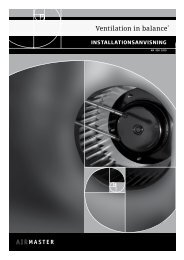 Installationsanvisning - Airmaster