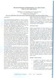 Structural Analysis and Optimization of a radial turbine rotor for ...