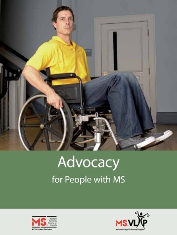 Advocacy - Multiple Sclerosis Society of Canada