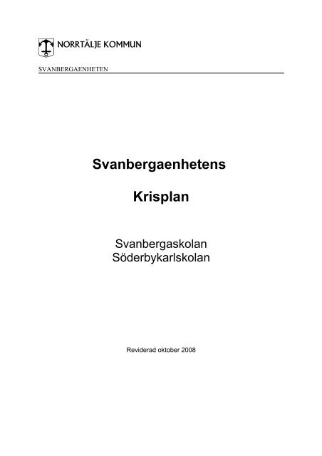 Svanbergaenhetens krisplan pdf