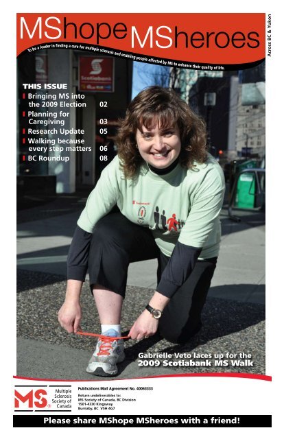 Spring - Multiple Sclerosis Society of Canada