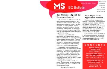 Winter - Multiple Sclerosis Society of Canada