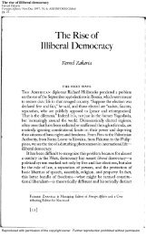 The Rise of Illiberal Democracy (.pdf) - Closer to Oxford