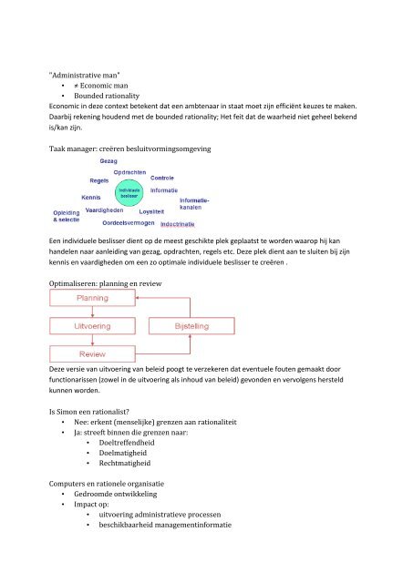 hoorcolleges interne organisatie - Sirius