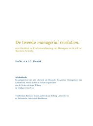 De tweede managerial revolution: - TiasNimbas Business School