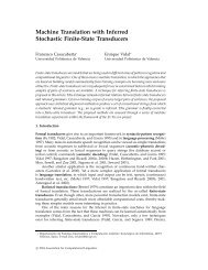 Machine translation with inferred finite-state transducers