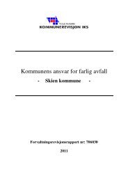 706030 Farlig avfall rapport.pdf - Telemark Kommunerevisjon