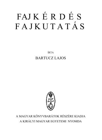 Fajkérdés, fajkutatás