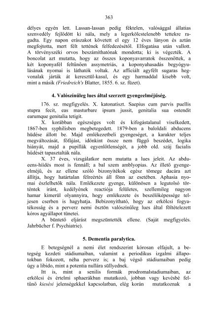 Psychopathia sexualis különös tekintettel a rendellenes nemi érzésre.