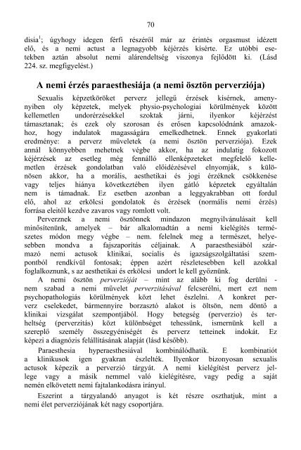 Psychopathia sexualis különös tekintettel a rendellenes nemi érzésre.