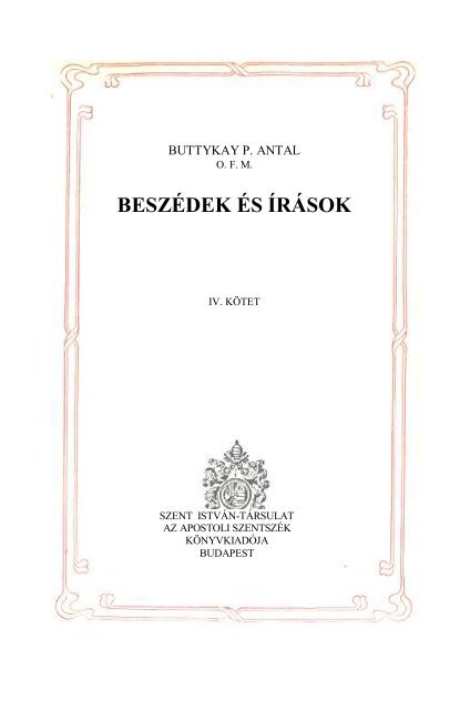 Beszédek és írások 4.