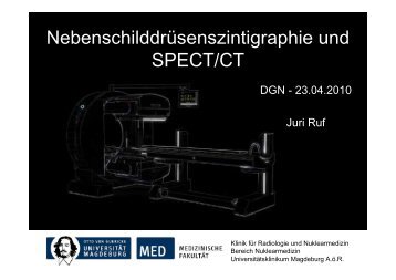 Nebenschilddrüsenszintigraphie und SPECT/CT