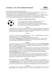 2003 - mtsv- Fussball in Hohenwestedt
