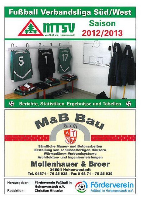 Ausgabe 119 - MTSV I - mtsv- Fussball in Hohenwestedt