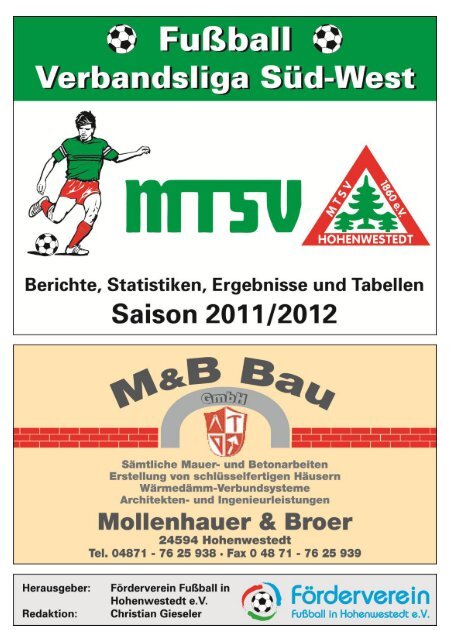 Ausgabe 117 - MTSV I - mtsv- Fussball in Hohenwestedt