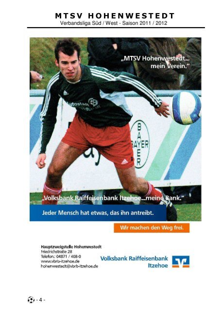 Ausgabe 117 - MTSV I - mtsv- Fussball in Hohenwestedt