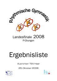 Landesfinale 2008 - Gymnastik und Tanz / RSG