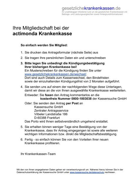 Actimonda Krankenversicherung Actimonda Krankenversicherung