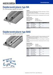 Gejderavstrykare typ BA Gejderavstrykare typ BAS - Spprod.com