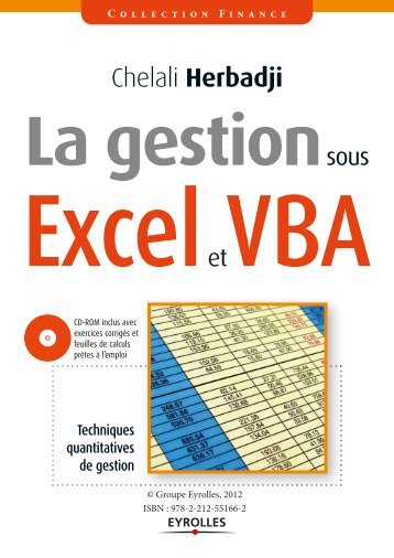 La gestion sous Excel et VBA - Fnac