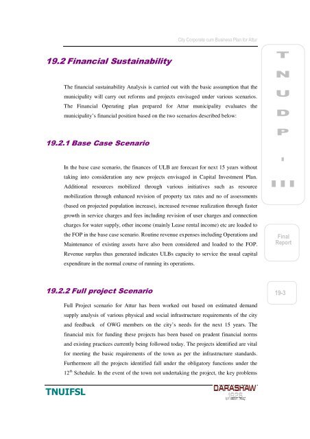19.2 Financial Sustainabi