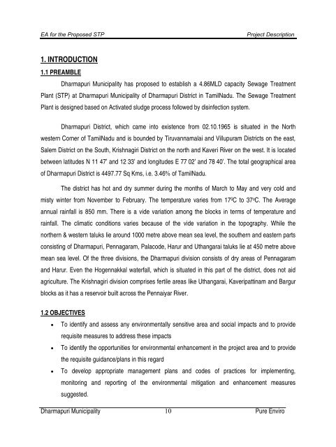 Environmental Impact Assessment - Municipal