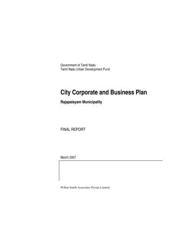 City Corporate and Business Plan - Municipal