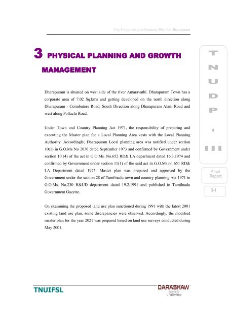 City Development Plan - Municipal