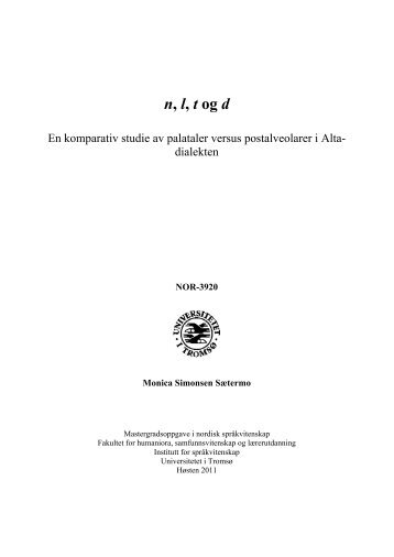 n, l, t og d - Munin - Universitetet i Tromsø
