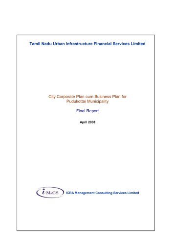 Tamil Nadu Urban Infrastructure Financial Services ... - Municipal