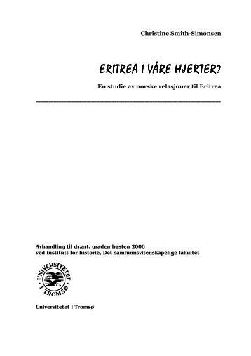 eritrea i våre hjerter eritrea i våre hjerter? - Munin - Universitetet i ...