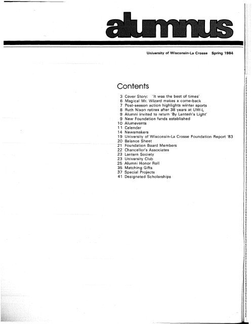 Spring 1984 - Digitized Resources Murphy Library University of ...