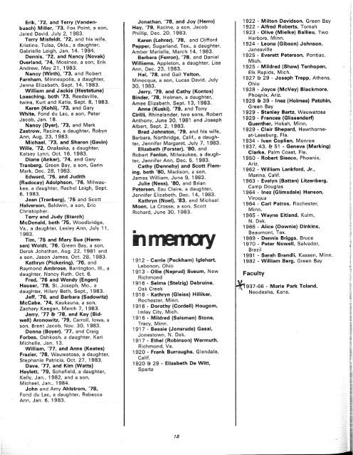 Spring 1984 - Digitized Resources Murphy Library University of ...