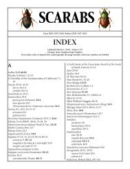 SCARABS - University of Nebraska State Museum