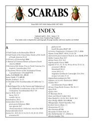 SCARABS - University of Nebraska State Museum