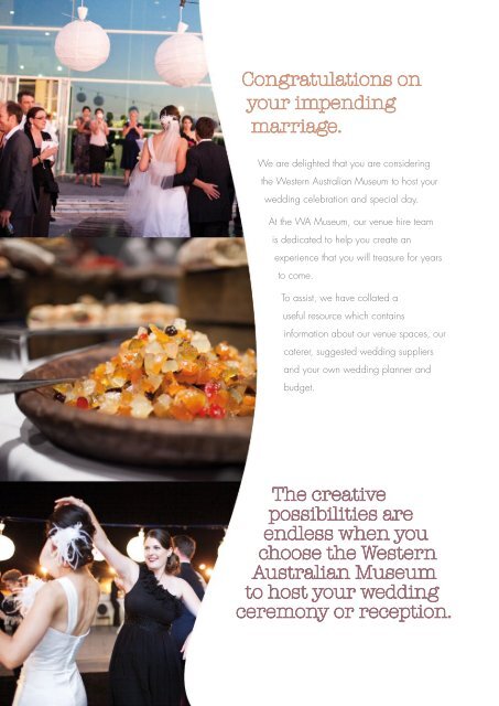 a wedding to remember - Western Australian Museum
