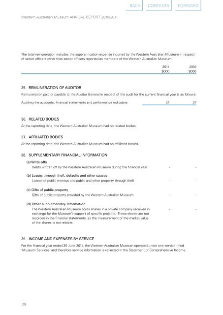 Annual Report 2010-2011 - Western Australian Museum