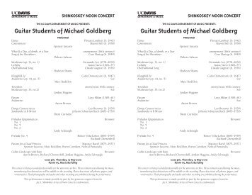 Guitar Students of Michael Goldberg Guitar Students of Michael ...