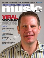 VISIONARY - Music Inc. Magazine