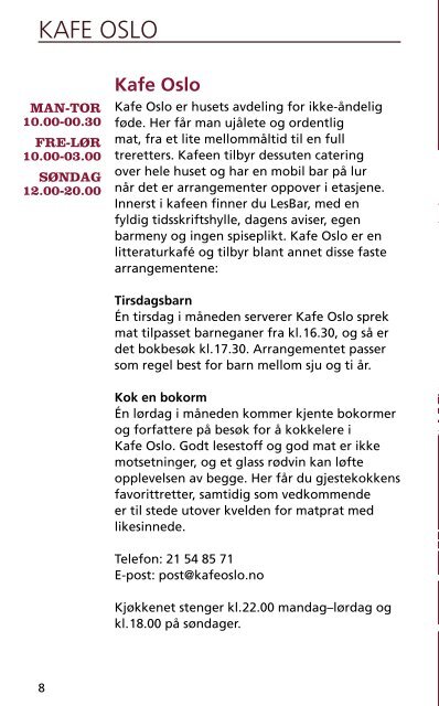 oktober november desember 2010 - Litteraturhuset