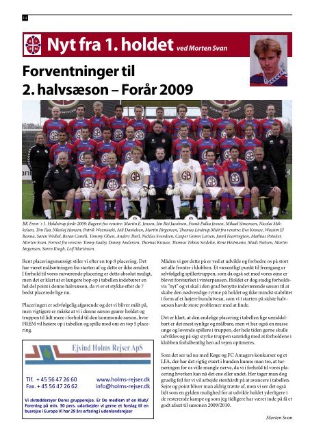 og Ungdomsturneringer – forår 2009 - Boldklubben FREM