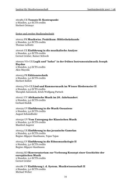 Jahresbericht für 2007/2008 (pdf) - Institut für Musikwissenschaft ...