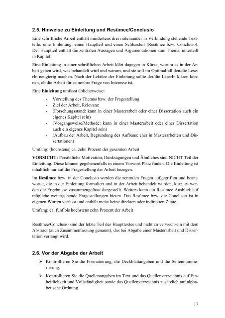 Richtlinien und Tipps für schriftliche Arbeiten am Institut für ...