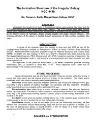 The Ionization Structure of the Irregular Galaxy ... - Mu-SPIN - NASA
