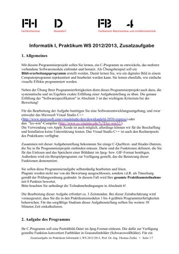 Zusatzaufgabe (Abgabeschluss 11.03.2013) - Informatik ...