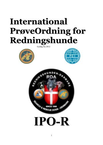 International Prøve Standard for Redningshunde - Redningshunden ...